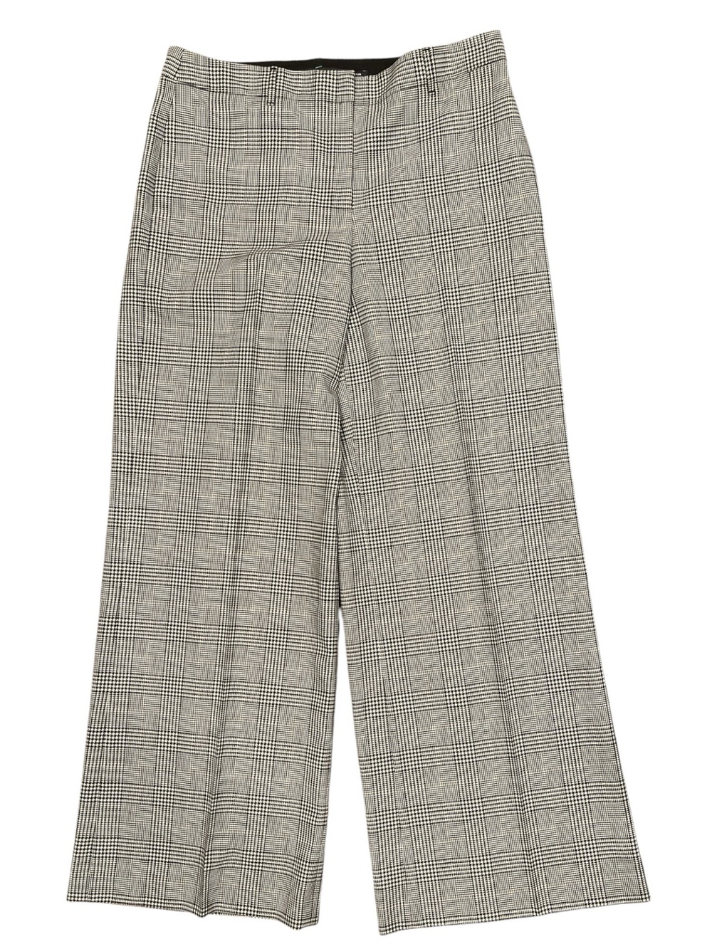 Lafayette 148 Dalton Wool Glen Plaid Wide Leg Trousers 12 - Picture 2 of 9